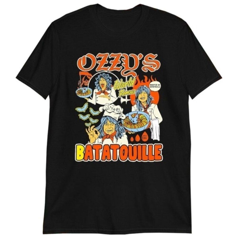 Ozzy Osbourne Batatouille Shirt Funny Rock Parody Tee Ozzy’s World Famous Bat